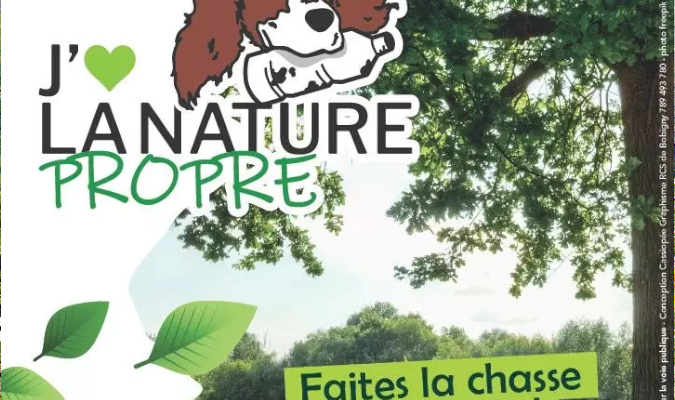 AFFICHE J'AIME LA NATURE PROPRE